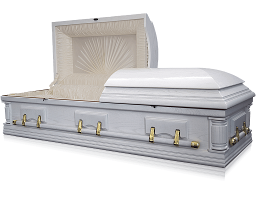 Гроб белый (6 ручек) Гроб белый (6 ручек)